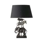 Hectarul - Veioza 64,5 cm neagra din polirasina si plastic Zumo Boltze