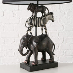 Veioza 64,5 cm neagra din polirasina si plastic Zumo Boltze