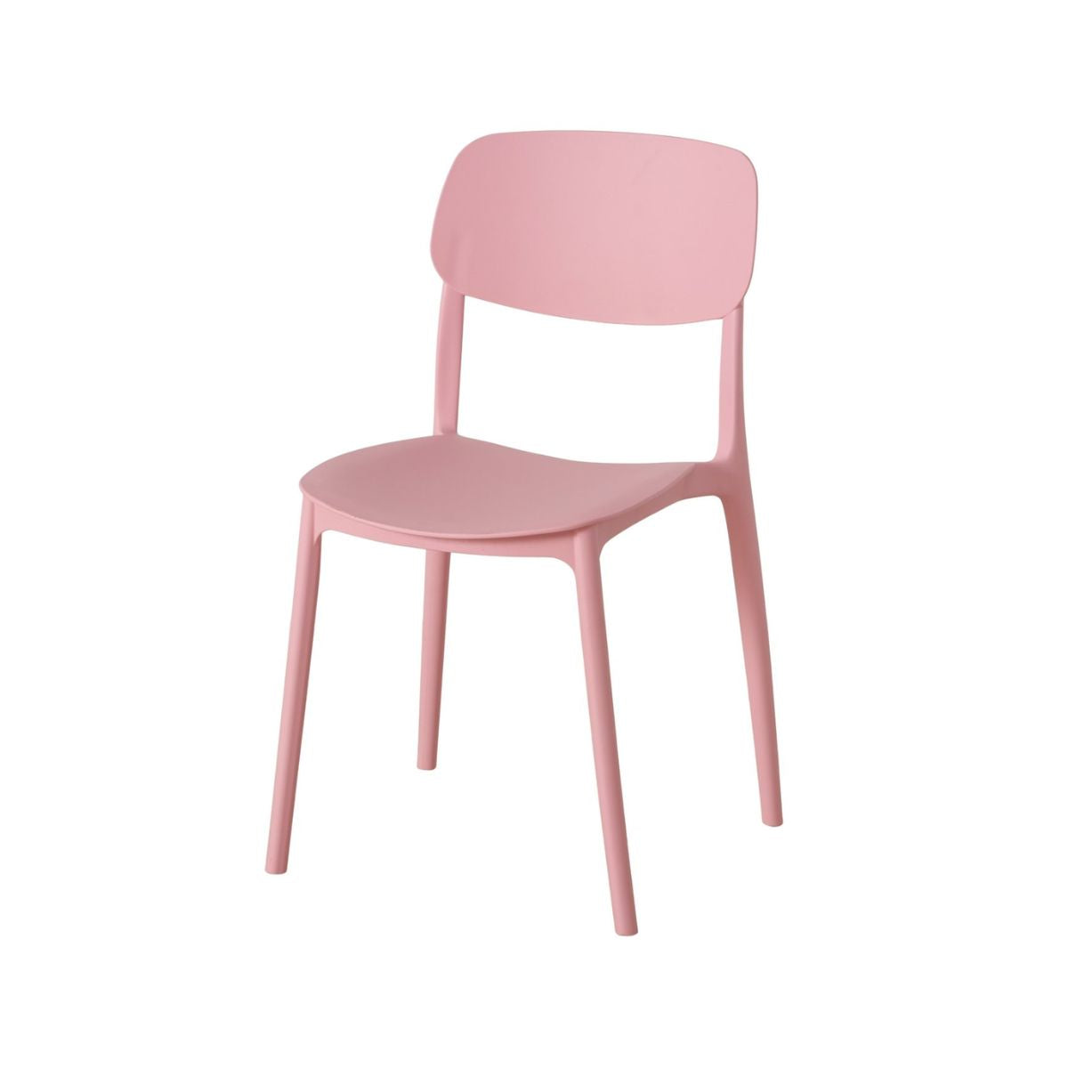 Scaun de bucatarie roz pastel din plastic Primus Boltze, 1, hectarul.ro