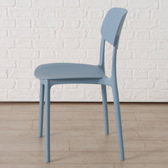 Scaun de bucatarie albastru pastel din plastic Primus Boltze