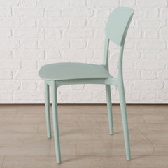 Scaun de bucatarie verde pastel din plastic Primus Boltze
