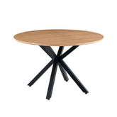 Hectarul - Masa de dining rotunda Ø120 cm cu blat din MDF furniruit Vega Ashwood Original