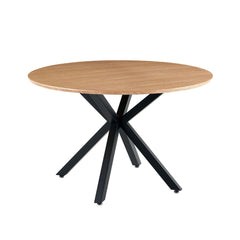 Masa de dining rotunda Ø120 cm cu blat din MDF furniruit Vega Ashwood Original