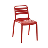 Hectarul - Scaun terasa/gradina rosu din polipropilena Valencia Haro