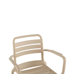 Scaun terasa/gradina taupe din polipropilena Valencia Relax Haro