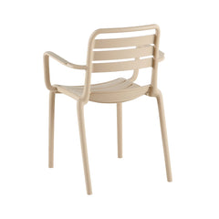 Scaun terasa/gradina taupe din polipropilena Valencia Relax Haro