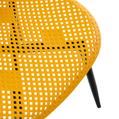 Scaun terasa/gradina galben-mango din polipropilena si metal Solaris Haro