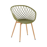 Hectarul - Scaun de living verde-oliv din polipropilena si metal Optimus Grand Haro