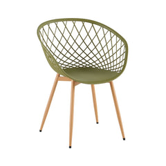 Scaun de living verde-oliv din polipropilena si metal Optimus Grand Haro