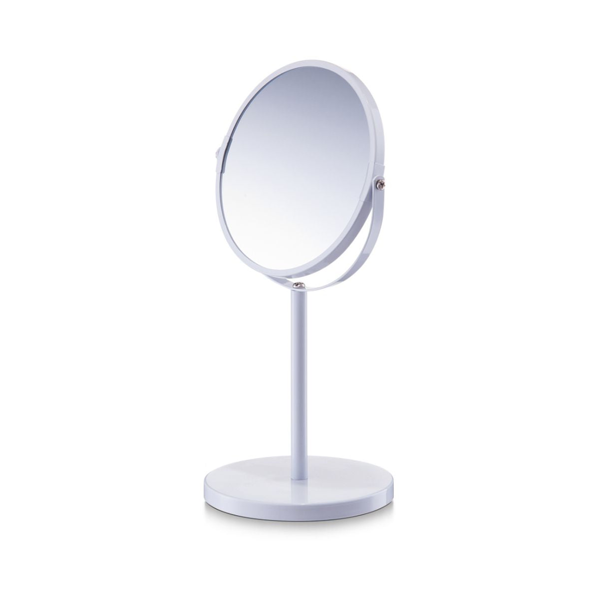 Oglinda cosmetica cu 2 fete, alba, din metal, Ø17, Cosmetic Mirror Zeller, 1, hectarul.ro