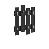 Hectarul - Cuier negru din PAL melaminat 64x81 cm Wave Decortie