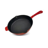 Hectarul - Tigaie rosie din fonta emailata Ø27 cm Enamel Line MagicHome