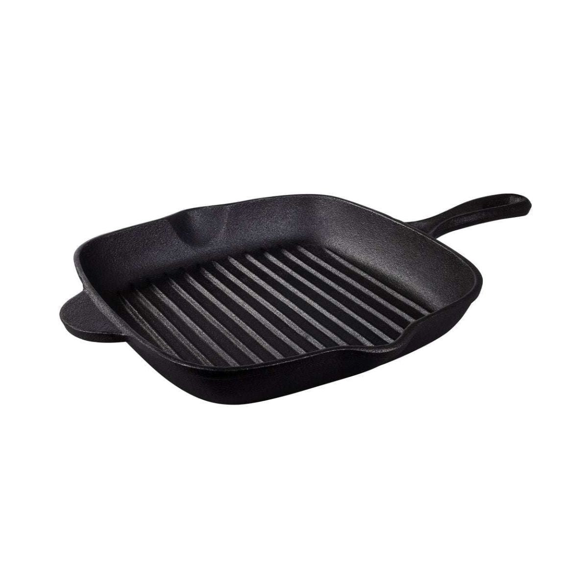 Tigaie-grill patrata 27x27 cm din fonta Black Collection Tramontina, 1, hectarul.ro