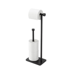 Suport pentru role de hartie, negru, din otel galvanizat, 20 x 12 x 52 cm, Cappa Umbra