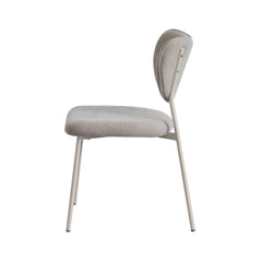 Scaun dining stivuibil Forum, bej-taupe, material textil si cadru metalic
