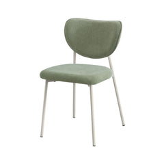 Scaun dining Forum Ha.ro, verde, tapițat cu material textil și cadru metalic lite-camel, design modern și stivuibil