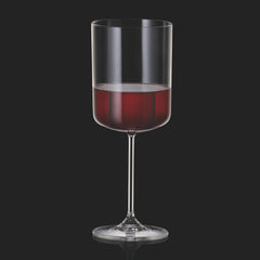 Set de 6 pahare pentru vin rosu, transparent, din cristal de Bohemia, 400 ml, Anita Red Wine