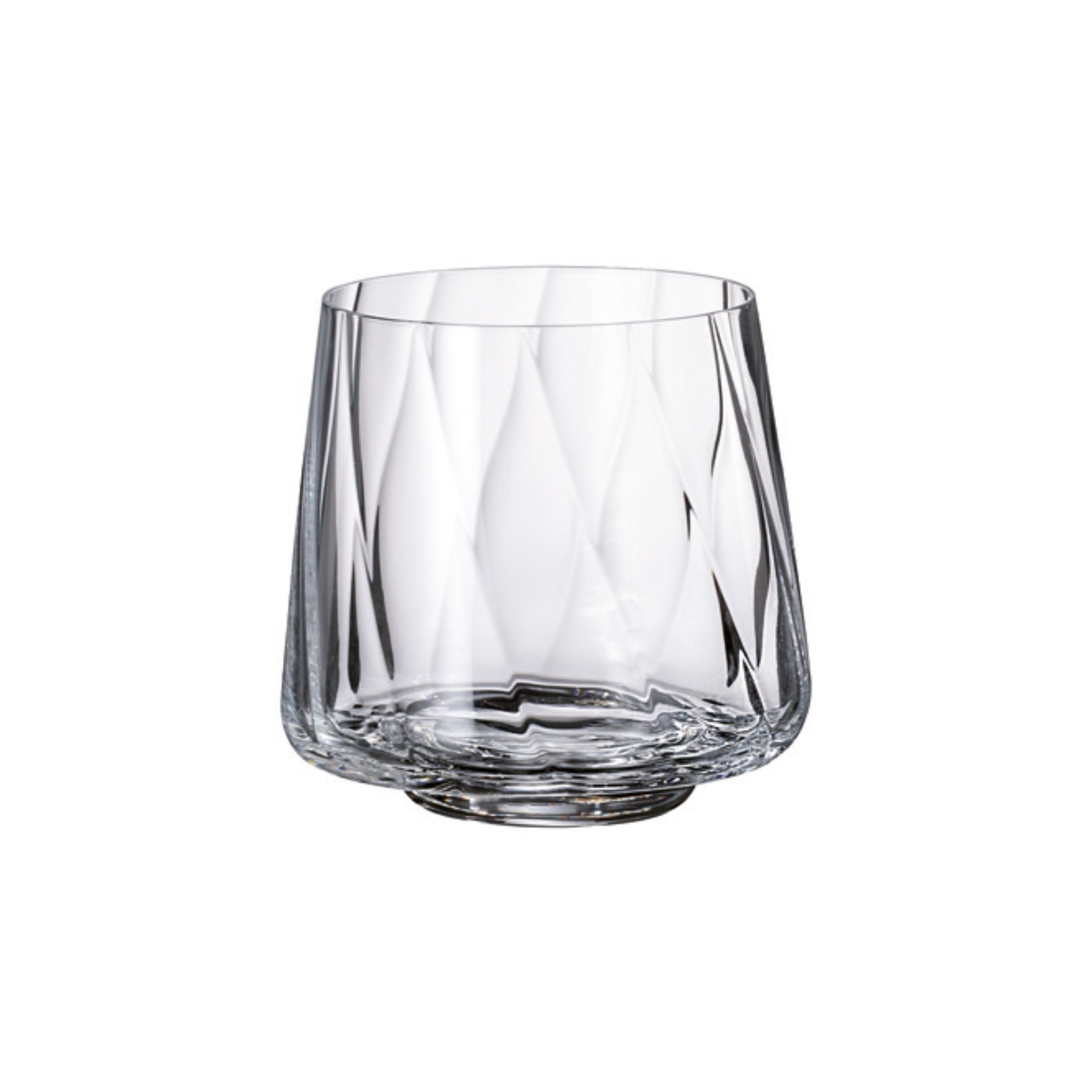Set de 6 pahare pentru whisky, din cristal de Bohemia, 350 ml, Crystal Winestar Spirale Tumbler, 1, hectarul.ro