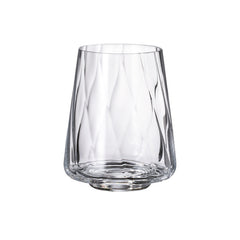 Set de 6 pahare pentru apa, din cristal de Bohemia, 400 ml, Crystal Winestar Spirale Tumbler
