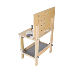 Atelier din lemn cu unelte DIY, pentru copii, 67 cm