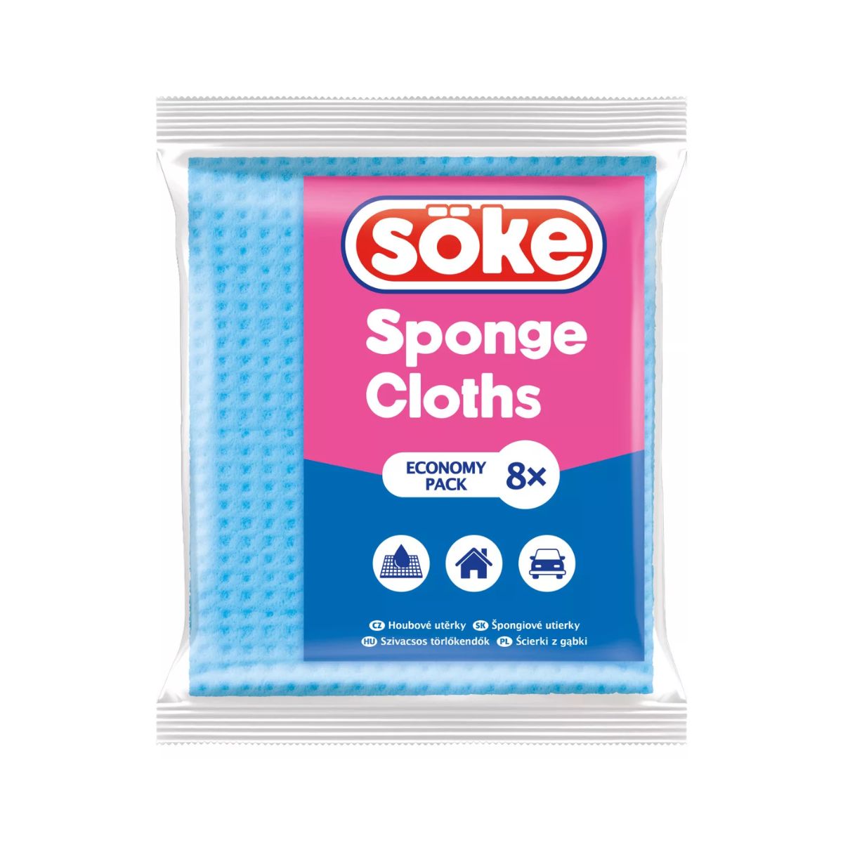 Set 3 lavete umede Soke Economic Spontex, 1, hectarul.ro