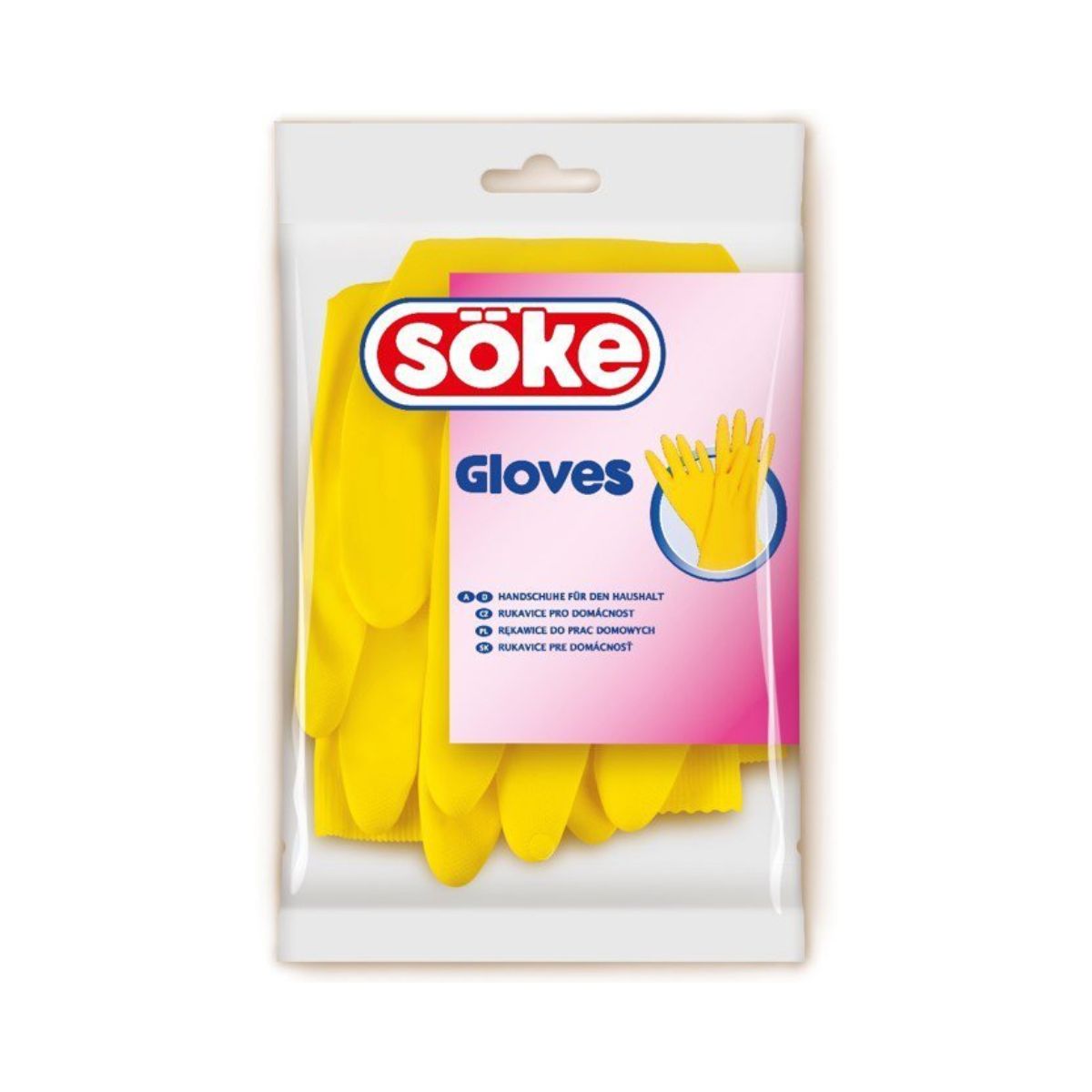 Set 2 manusi menaj (S) galbene Economic Soke Spontex, 1, hectarul.ro