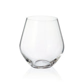 Hectarul - Set de 6 pahare pentru apa, transparent, din cristal de Bohemia, 500 ml, Tori Titanium