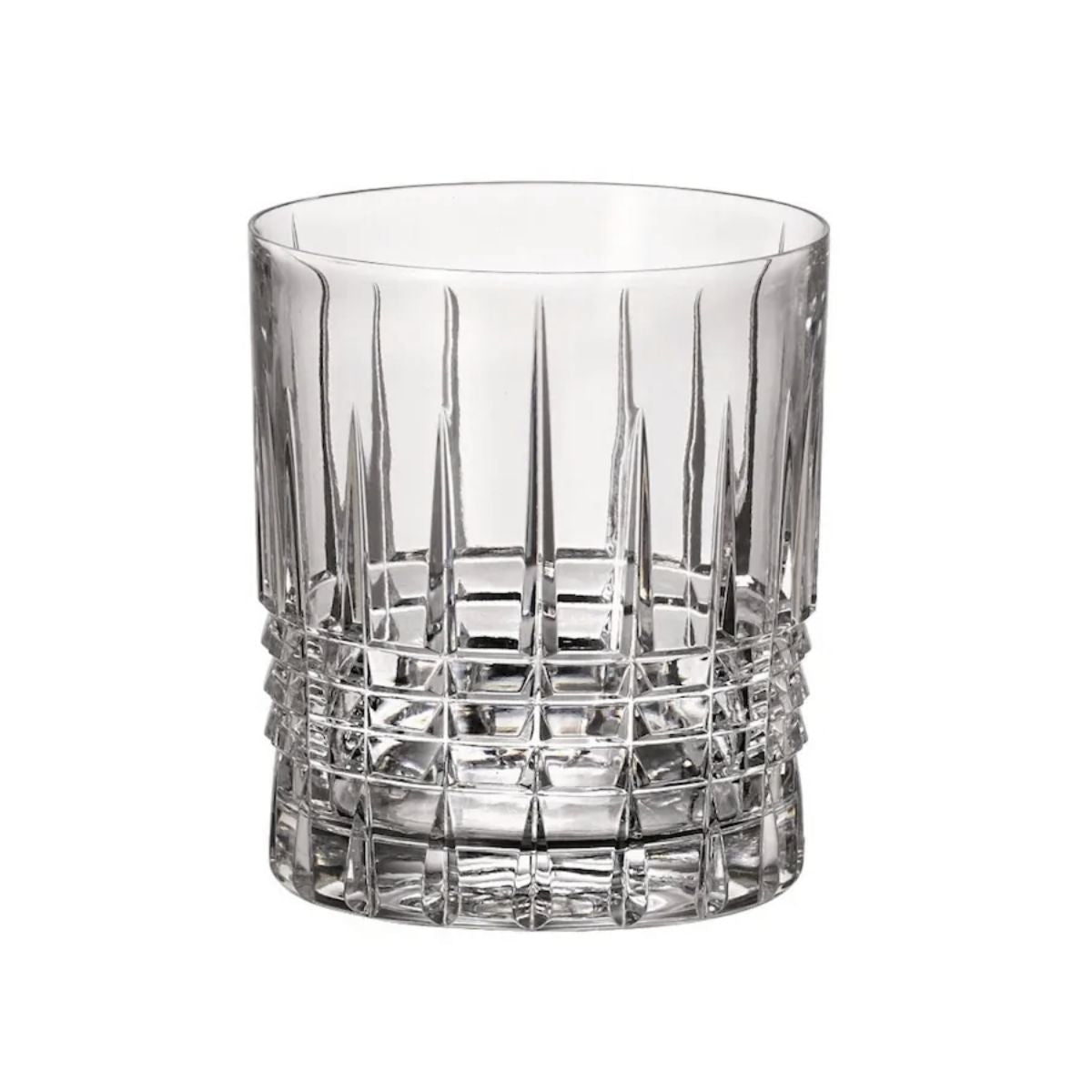 Set de 6 pahare pentru whisky, transparent, din cristal de Bohemia, 350 ml, Bohemia Whisky Coll. Pinna, 1, hectarul.ro