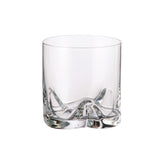 Hectarul - Set de 6 pahare pentru whisky, transparent, din cristal de Bohemia, 410 ml, Trio