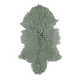 Hectarul - Blana naturala de oaie tibetana XL (90-110 cm), colorata vede-menta