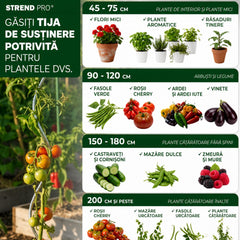 Tija pentru sustinere plante din fibra de sticla 120 cm inaltime, CountryYard S270