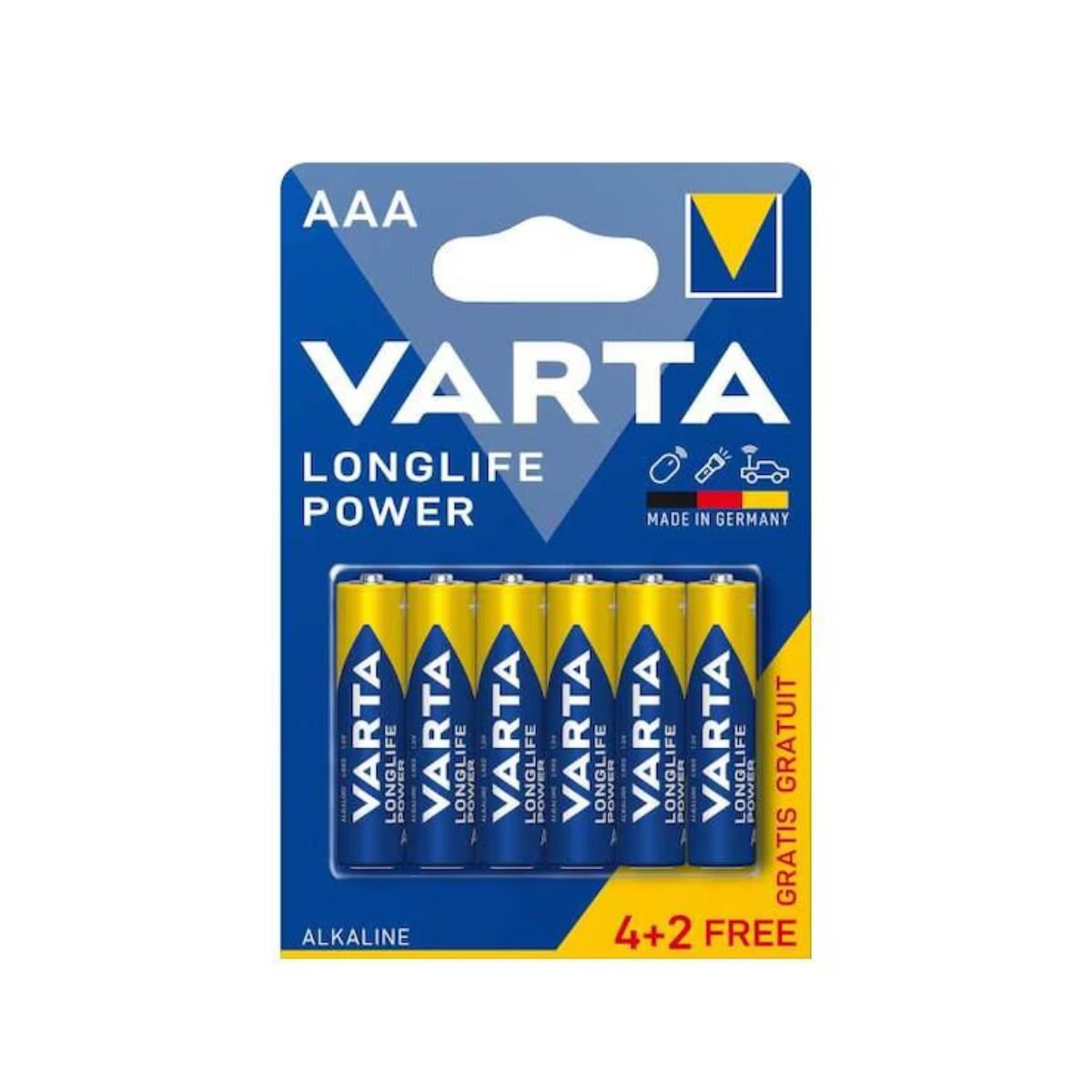 Set 4+2 baterii Varta Longlife Power AAA BLI 4+2 4903121436, 1, hectarul.ro
