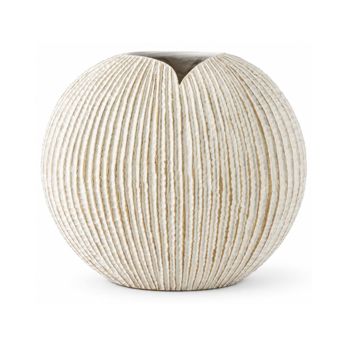 Vaza alba din polirasina 34.6 cm Nature Wood Yazhi, 1, hectarul.ro
