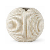 Hectarul - Vaza alba din polirasina 34.6 cm Nature Wood Yazhi