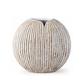 Hectarul - Vaza alba din polirasina 26 cm Nature Wood Yazhi
