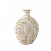 Hectarul - Vaza alba din polirasina 34.5 cm Nature Wood Yazhi