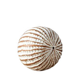 Hectarul - Decoratiune alba din polirasina 12 cm Nature Wood Yazhi