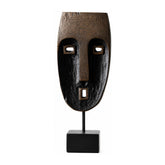 Hectarul - Decoratiune masca tribala maro din polirasina 42.5 cm Figurine Yazhi