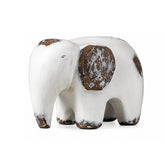 Hectarul - Decoratiune elefant alb din polirasina 12.5 cm Tiny Animal Yazhi