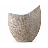 Hectarul - Vaza alba din polirasina 40.5 cm Straight Line Yazhi