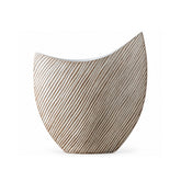 Hectarul - Vaza alba din polirasina 32 cm Straight Line Yazhi