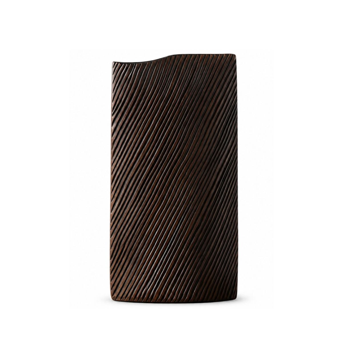 Vaza maro din polirasina 30 cm Straight Line Yazhi, 1, hectarul.ro