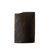 Hectarul - Vaza maro din polirasina 20.5 cm Straight Line Yazhi