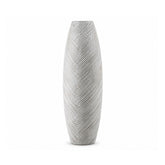 Hectarul - Vaza alba din polirasina 59.5 cm Straight Line Yazhi