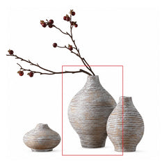 Vaza alba din polirasina 24 cm Straight Line Yazhi