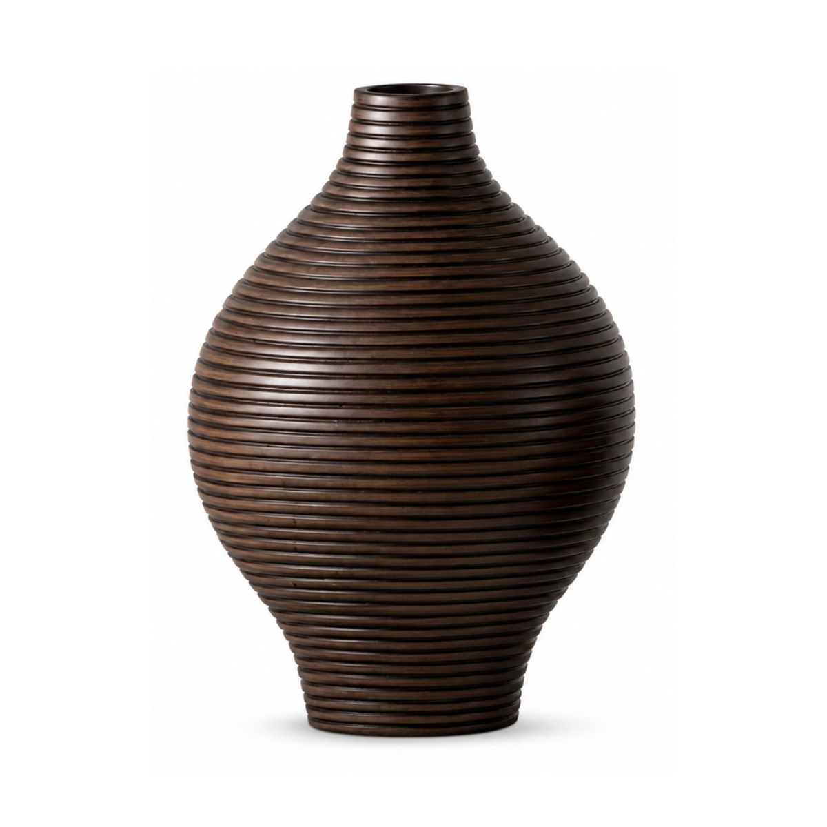 Vaza maro din polirasina 24 cm Straight Line Yazhi, 1, hectarul.ro
