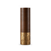 Hectarul - Vaza aurie si maro din polirasina 48.5 cm Imitate Wood Yazhi