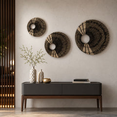 Decoratiune de perete maro din polirasina 58.5 cm Yazhi