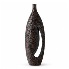 Vaza maro din polirasina 69 cm Spiral Yazhi