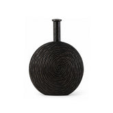 Hectarul - Vaza maro din polirasina 33.5 cm Spiral Yazhi